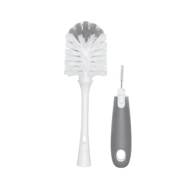 OXO Tot On-The-Go Drying Rack With Bottle Brush - Gray 1 OXO Tot On-The-Go Drying Rack With Bottle Brush - Gray