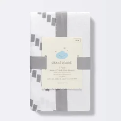 Fitted Jersey Crib Sheet - Cloud Island™ Gray Chevron And Solid White - 2pk 5 Fitted Jersey Crib Sheet - Cloud Island™ Gray Chevron And Solid White - 2pk -Graco Shop GUEST c62fb659 0ab0 4bfc 8594 efba432915bd