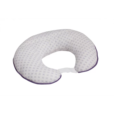 Bacati - 3 Pc Petals/Floral Lilac Muslin Hugster Feeding & Infant Support Nursing Pillow With 2 Removable Zippered Covers 8 Bacati - 3 Pc Petals/Floral Lilac Muslin Hugster Feeding & Infant Support Nursing Pillow With 2 Removable Zippered Covers - Image 8
