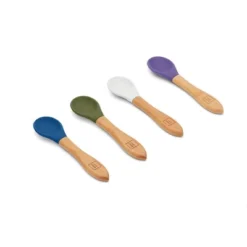 Red Rover 4pk Bamboo And Silicone Kids' Spoons -Graco Shop GUEST cabdb1b6 8b5e 46a0 822d 17d8b21eb915