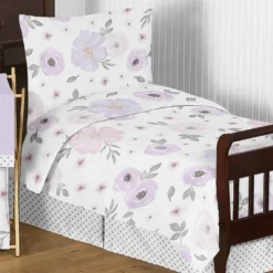 5pc Sweet Jojo Designs Watercolor Floral Toddler Bedding Set Lavender/Gray - Sweet Jojo Designs 5 5pc Sweet Jojo Designs Watercolor Floral Toddler Bedding Set Lavender/Gray - Sweet Jojo Designs -Graco Shop GUEST cac5874b f312 4199 82ac 07d4bf6c1548