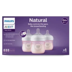 Philips Avent Natural Baby Bottle With Natural Response Nipple - Pink - 4oz