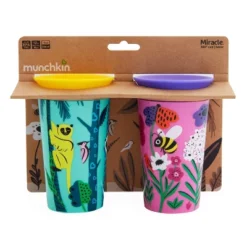 Munchkin Miracle 360° Wild Love Sippy Cup - 2pk - 9oz Total Lemur/Bee 10 Munchkin Miracle 360° Wild Love Sippy Cup - 2pk - 9oz Total Lemur/Bee -Graco Shop GUEST cc55fed9 41a1 4b50 b2da 10cd25c3fb2c
