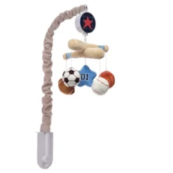 Lambs & Ivy Baby Sports Musical Baby Crib Mobile Soother Toy - Gray -Graco Shop GUEST ce302187 3836 4b5d 9e2e 3a30802eb9a6