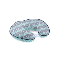 Bacati - 3 Pc Liam Aztec Aqua/Navy Large Triangles Muslin Hugster Feeding & Infant Support Nursing Pillow With 2 Removable Zippered Covers -Graco Shop GUEST ced991b6 20ff 4f40 bf29 eccc5e46b55f