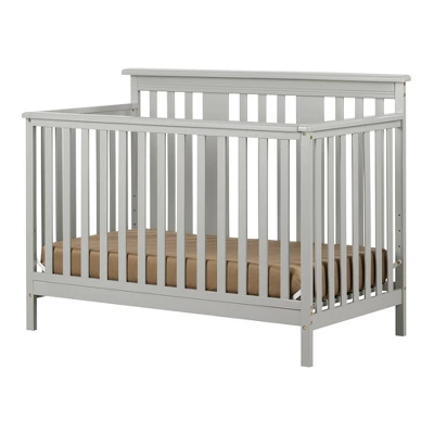 Cotton Candy Baby Crib 4 Heights With Toddler Rail - Soft Gray - South Shore 5 Cotton Candy Baby Crib 4 Heights With Toddler Rail - Soft Gray - South Shore - Image 5