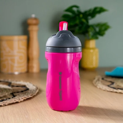 Tommee Tippee Insulated 9oz Non-Spill Portable Toddler Cup- Pink/Mint - 2pk 1 Tommee Tippee Insulated 9oz Non-Spill Portable Toddler Cup- Pink/Mint - 2pk