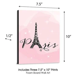 Big Dot Of Happiness Paris, Ooh La La - Baby Girl Nursery Wall Art, Kids Room Decor And Eiffel Tower Home Decor - 7.5 X 10 Inches - Set Of 3 Prints -Graco Shop GUEST cfbf51a6 d0eb 4ec2 91ee 0780fd593b35