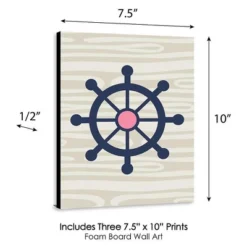 Big Dot Of Happiness Ahoy - Nautical Girl - Pink Nursery Wall Art And Kids Room Decorations - Gift Ideas - 7.5 X 10 Inches - Set Of 3 Prints -Graco Shop GUEST d085e978 fa4f 4052 abd8 ba77afd42c77