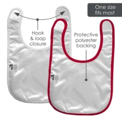 Baby Fanatic Officially Licensed Unisex Baby Bibs 2 Pack - NCAA Nebraska Cornhuskers