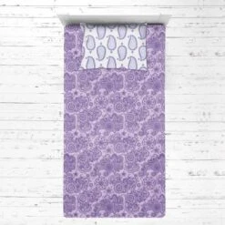 Bacati - Isabella Paisley Aqua Lilac Purple 3 Pc Toddler Bedding Sheet Set -Graco Shop GUEST d2b40ad3 0484 46ec ab9f db2eb8a33919