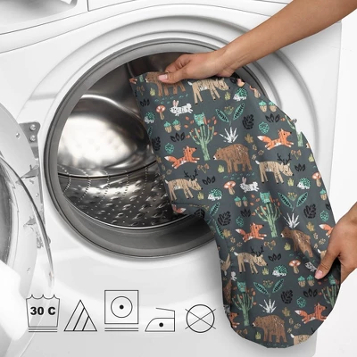 Boppy Original Support Nursing Pillow - Green Forest Animal 4 Boppy Original Support Nursing Pillow - Green Forest Animal - Image 4