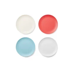 Red Rover 7.8" 4pk Bamboo Fiber Kids Plates