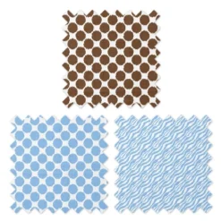 Bacati - Ikat Blue/Chocolate Swaddling Muslin Blankets Set Of 4 -Graco Shop GUEST d490fa9b be90 423f aa71 68de6fa22643