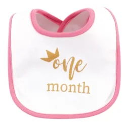 Hudson Baby Infant Girl Cotton Bibs 12pk, Brand Sparkling New, One Size