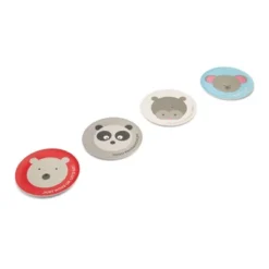 7.8" 4pk Bamboo Fiber Animal Plates - Red Rover