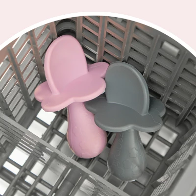 Grabease Baby Silicone Spoon, Set Of 2 For Baby-Led Weaning & First Stage Self-Feeding 3 Grabease Baby Silicone Spoon, Set Of 2 For Baby-Led Weaning & First Stage Self-Feeding - Image 3