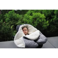 7AM Enfant Nido Cloud Blanket Wrap - Heather Gray - Large -Graco Shop GUEST d947db02 cd46 4daa af3a 1e6b0e69c13e