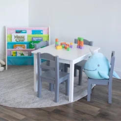 5pc Kids' Wood Table And Chair Set White/Gray - Humble Crew 10 5pc Kids' Wood Table And Chair Set White/Gray - Humble Crew -Graco Shop GUEST da4d5424 6b09 4eda 9484 897dfb986ea0