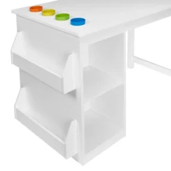 Kids' Art Activity Table With Storage And 2 Bonus Magnetic Display Bars White - RiverRidge Home 15 Kids' Art Activity Table With Storage And 2 Bonus Magnetic Display Bars White - RiverRidge Home -Graco Shop GUEST da6f033e 0a6e 47b5 bbed b4b2697e8013