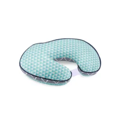 Bacati - 3 Pc Liam Aztec Aqua/Navy Large Triangles Muslin Hugster Feeding & Infant Support Nursing Pillow With 2 Removable Zippered Covers -Graco Shop GUEST db206bc6 6cb4 4df8 8b36 5a9c78ef577f