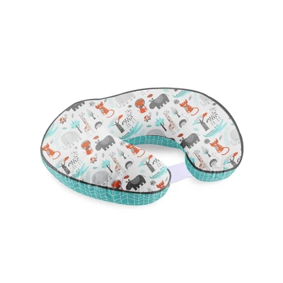 Bacati - 3 Pc Safari Jungle Aqua Orange Gray Boys Hugster Feeding & Infant Support Nursing Pillow 1 Bacati - 3 Pc Safari Jungle Aqua Orange Gray Boys Hugster Feeding & Infant Support Nursing Pillow