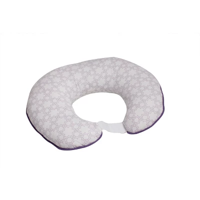 Bacati - 3 Pc Petals/Floral Lilac Muslin Hugster Feeding & Infant Support Nursing Pillow With 2 Removable Zippered Covers 7 Bacati - 3 Pc Petals/Floral Lilac Muslin Hugster Feeding & Infant Support Nursing Pillow With 2 Removable Zippered Covers - Image 7
