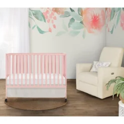 Dream On Me Quinn Full-Size Folding Crib I Removable Wheels I Modern Nursey I Adjustable Mattress Support I Patent Folding System In Blush Pink -Graco Shop GUEST ddc37b91 9532 4c37 9760 dacfea490775