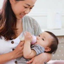 Chicco Duo Deluxe Hybrid Baby Bottle Gift Set With Invinci-Glass Inside/Plastic Outside - Gray - 10pc -Graco Shop GUEST dfb500d9 8641 40e3 9fa2 7e5b3c705aea