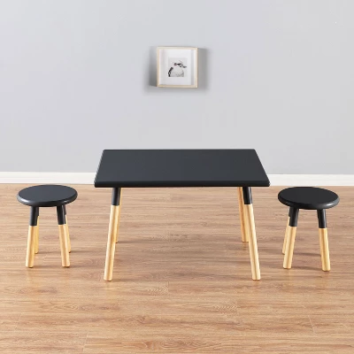 Kids' Dipped Table And Stool Set - ACEssentials 2 Kids' Dipped Table And Stool Set - ACEssentials - Image 2