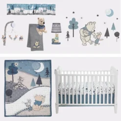 Lambs & Ivy Disney Baby Nursery Crib Bedding Set - Forever Pooh 3pc