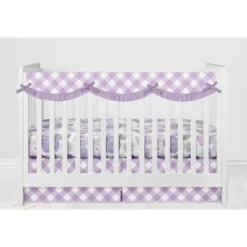 Bacati - Watercolor Floral Purple Gray 10 Pc Girls Crib Bedding Set With Long Rail Guard Cover 19 Bacati - Watercolor Floral Purple Gray 10 Pc Girls Crib Bedding Set With Long Rail Guard Cover -Graco Shop GUEST e3f56d40 ddc9 4138 9a16 c11db1e279db