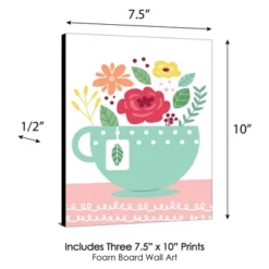 Big Dot Of Happiness Floral Let's Par-Tea - Garden Tea Party Nursery Wall Art And Kids Room Decor - 7.5 X 10 Inches - Set Of 3 Prints -Graco Shop GUEST e43e6706 49fb 427b af95 cb07a6661152
