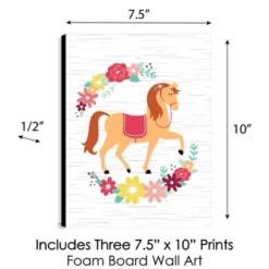 Big Dot Of Happiness Run Wild Horses - Floral Pony Nursery Wall Art And Kids Room Decor - 7.5 X 10 Inches - Set Of 3 Prints 7 Big Dot Of Happiness Run Wild Horses - Floral Pony Nursery Wall Art And Kids Room Decor - 7.5 X 10 Inches - Set Of 3 Prints -Graco Shop GUEST e72032bf c415 45bd a20a e09f19fb46d8