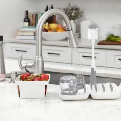 OXO Tot On-The-Go Drying Rack With Bottle Brush - Gray 11 OXO Tot On-The-Go Drying Rack With Bottle Brush - Gray -Graco Shop GUEST e8cc912f 2e00 4512 8551 15b03899b310