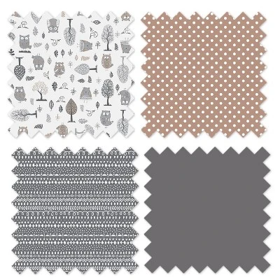 Bacati - Owls Gray/Beige Neutral Laundry Hamper With Wooden Frame 3 Bacati - Owls Gray/Beige Neutral Laundry Hamper With Wooden Frame - Image 3