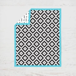 Bacati - Love Aztec Print Black Turquoise 6 Pc Crib Bedding Set With Long Rail Guard Cover -Graco Shop GUEST ea68f201 b6b3 40ef a603 bdee8b12947a