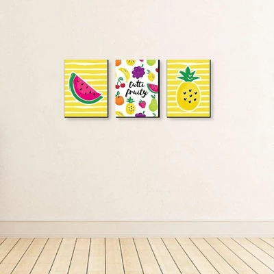Big Dot Of Happiness Tutti Fruity - Nursery Wall Art, Kids Room And Decor Frutti Summer Home Decor - Gift Ideas - 7.5 X 10 Inches - Set Of 3 Prints 2 Big Dot Of Happiness Tutti Fruity - Nursery Wall Art, Kids Room And Decor Frutti Summer Home Decor - Gift Ideas - 7.5 X 10 Inches - Set Of 3 Prints - Image 2
