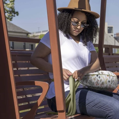 Boppy Anywhere Support Nursing Pillow - Sage Floral 5 Boppy Anywhere Support Nursing Pillow - Sage Floral - Image 5