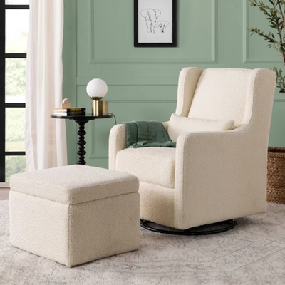 Carter's By DaVinci Adrian Swivel Glider With Storage Ottoman 1 Carter's By DaVinci Adrian Swivel Glider With Storage Ottoman