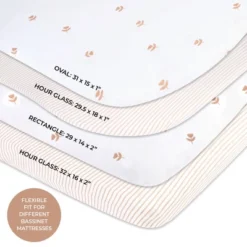 Ely's & Co. Baby Fitted Sheet 100% Combed Jersey Cotton Mauve Tulip + Stripes 10 Ely's & Co. Baby Fitted Sheet 100% Combed Jersey Cotton Mauve Tulip + Stripes -Graco Shop GUEST eb71f899 ef2b 4b66 9699 5c20ed87182f