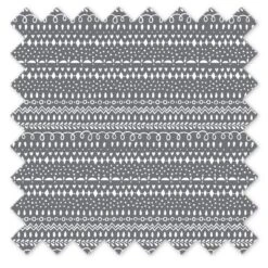 Bacati - Owls Gray Scribbles Neutral Cotton Crib/Toddler Crib Skirt