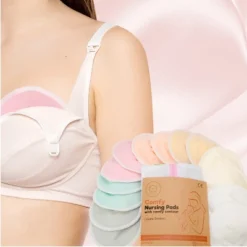 KeaBabies 14pk Organic Nursing Pads, Washable Breast Pads For Breastfeeding, Reusable Nipple Pads, Breastfeeding Essentials