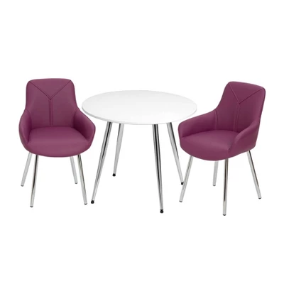 Kids' Table With 2 Modern Upholstered Chairs - Gift Mark 7 Kids' Table With 2 Modern Upholstered Chairs - Gift Mark - Image 7