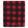 Hudson Baby Infant Boy Cozy Plush Luxury Blankets 2pk, Moose Buffalo Plaid, One Size