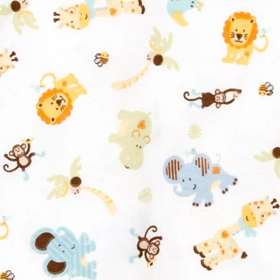 Trend Lab Flannel Receiving Blankets - Safari 4pk 1 Trend Lab Flannel Receiving Blankets - Safari 4pk