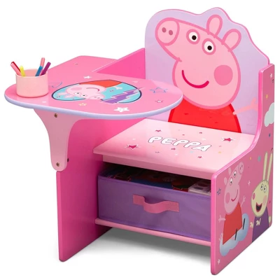 Disney Peppa Pig Chair Desk With Storage Bin - Delta Children 2 Disney Peppa Pig Chair Desk With Storage Bin - Delta Children - Image 2