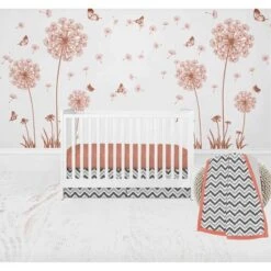 Bacati - Ikat Dots Stripes Coral Gray Girls 4 Pc Crib Set With Muslin Sleeping Sack 7 Bacati - Ikat Dots Stripes Coral Gray Girls 4 Pc Crib Set With Muslin Sleeping Sack -Graco Shop GUEST f060e8c2 6fab 41e4 b655 9a55438631e3
