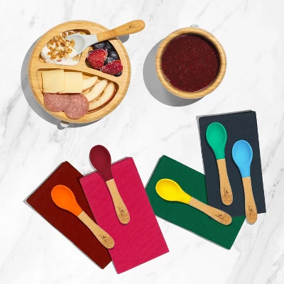 Avanchy Bamboo Baby Training Spoon - 5pk 2 Avanchy Bamboo Baby Training Spoon - 5pk - Image 2