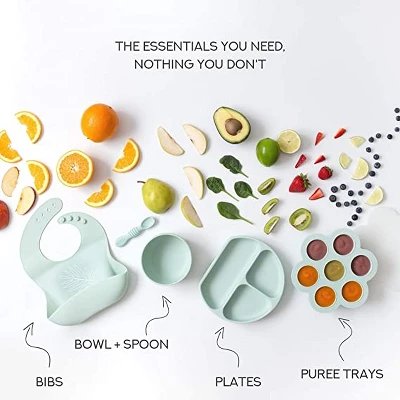 Simka Rose Silicone Baby Food Storage Container 7Pc 5 Simka Rose Silicone Baby Food Storage Container 7Pc - Image 5